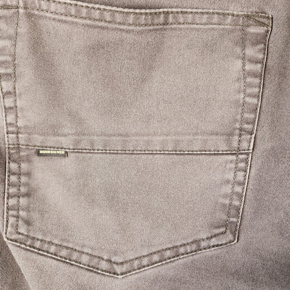 Quiksilver Jeans Revolver Straight Fit Pockets Stretch Men 40x30 Gray Y2K Skater - Picture 15 of 16